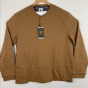 Authentic Copper Oak Amber Gold Mens 3 Button Long